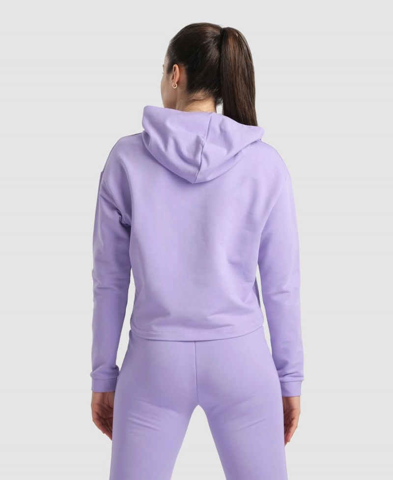 Violette Sweatshirt Arena Encapuchonné Fleece - DAM-9991961