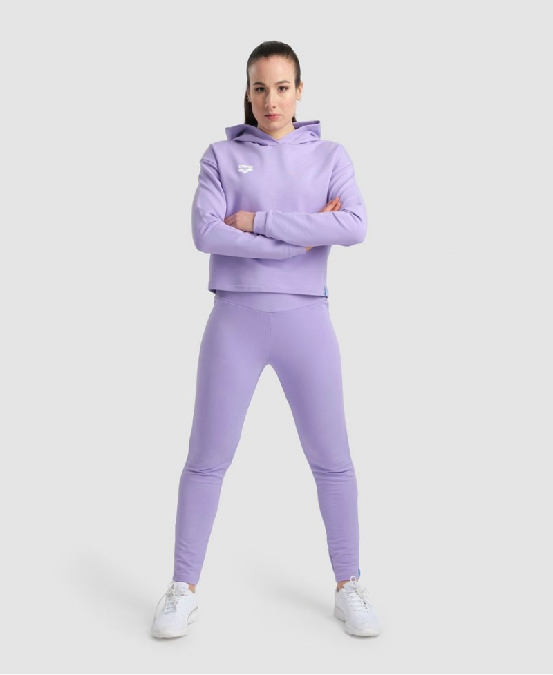 Violette Sweatshirt Arena Encapuchonné Fleece - DAM-9991961