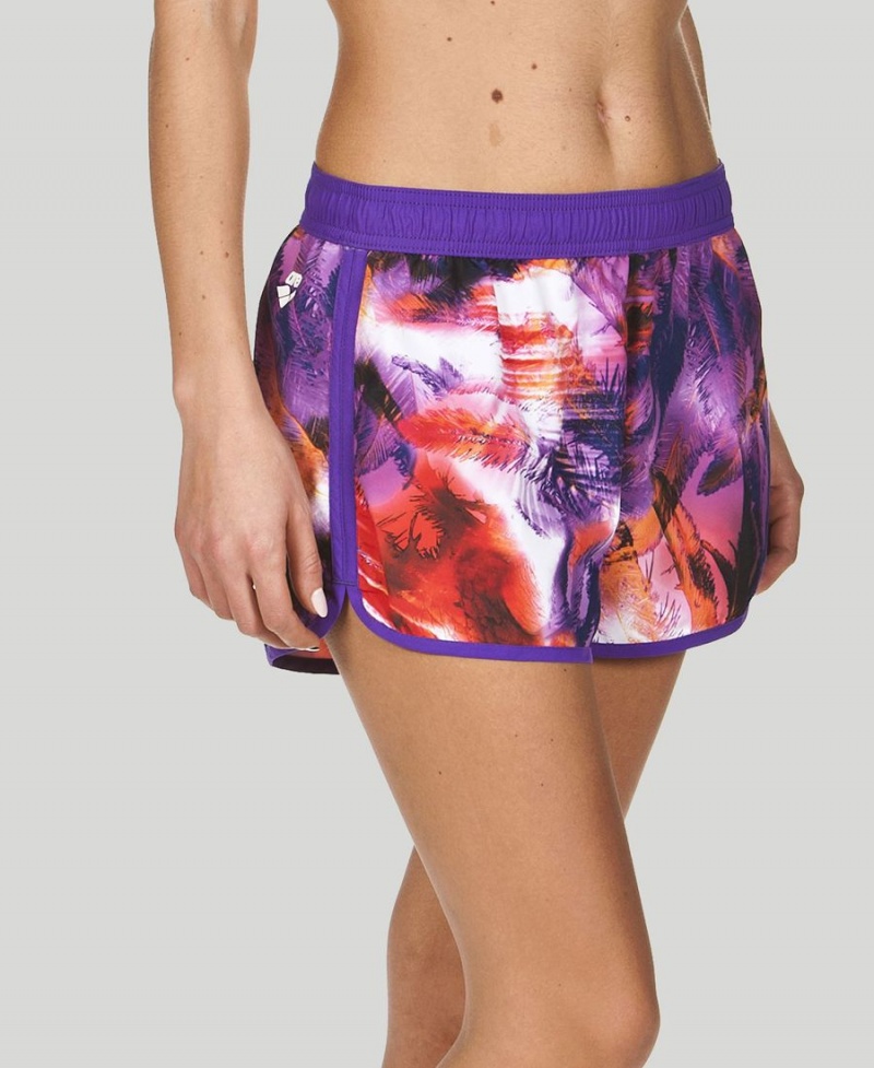 Violette Multicolore Short Arena Palms Sport - BDY-4813844