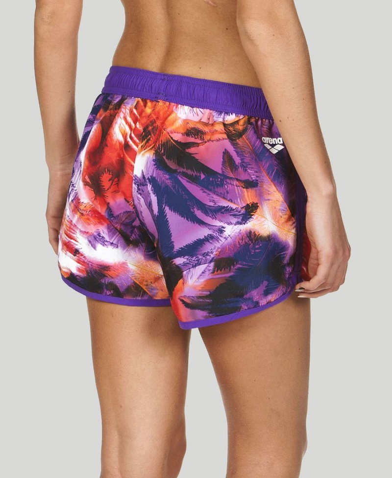 Violette Multicolore Short Arena Palms Sport - BDY-4813844