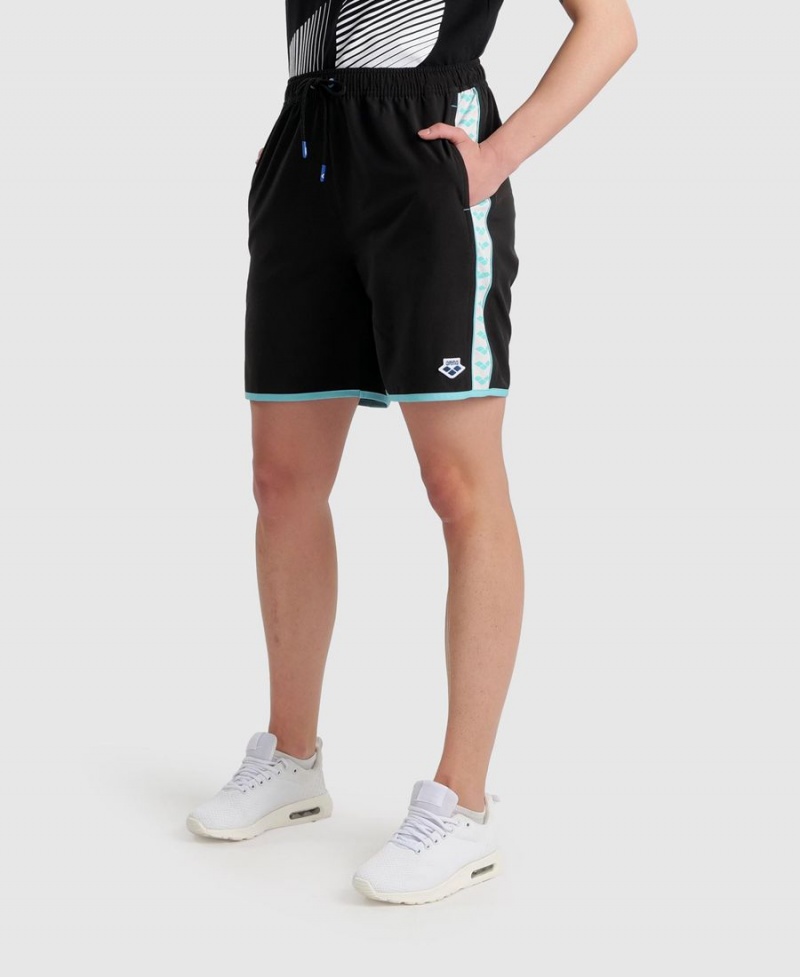 Noir Blanche Short Arena Icons Teamstripe Bermuda - RUY-0841545