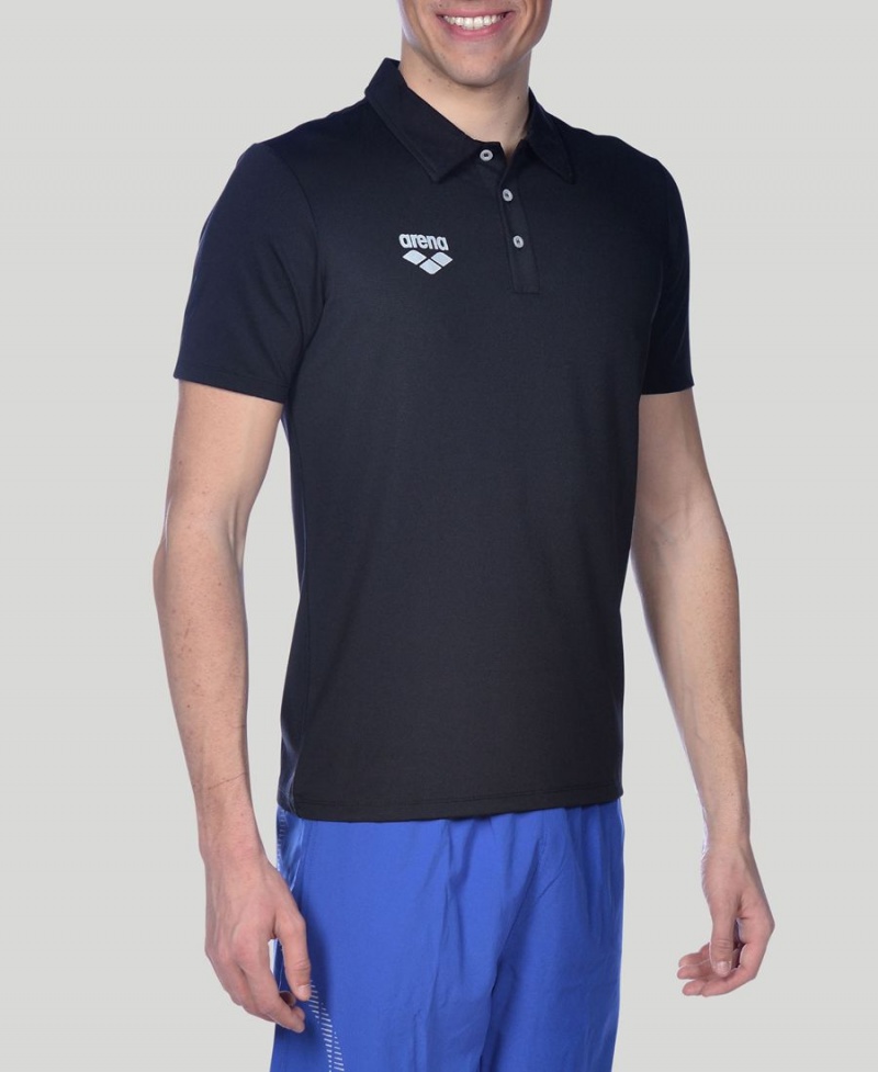 Noir Polo Arena Team Line Tech Corta Sleeve - LBQ-7660963