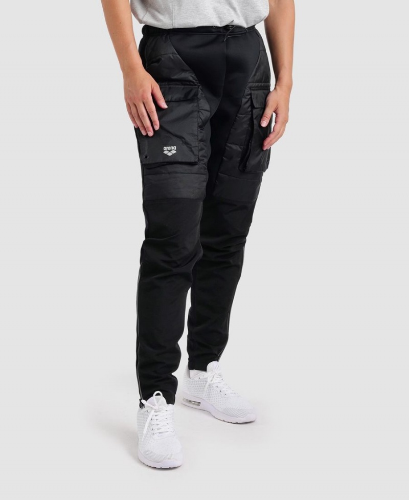 Noir Pantalon Arena Team Half-Matelassé - AIA-1572912