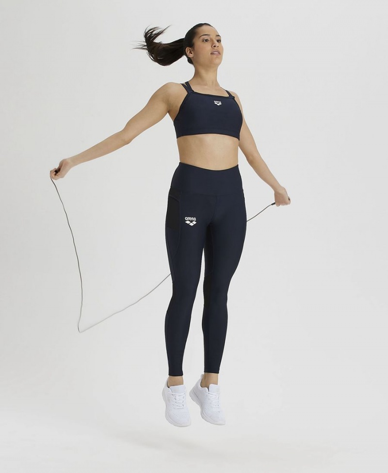 Bleu Marine Leggings Arena Team Long Panel - VRT-1421062