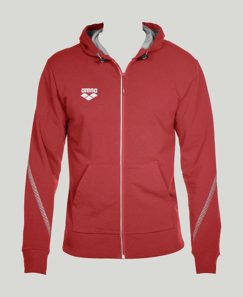 Rouge Veste Arena Team Line Encapuchonné - GBV-6314877