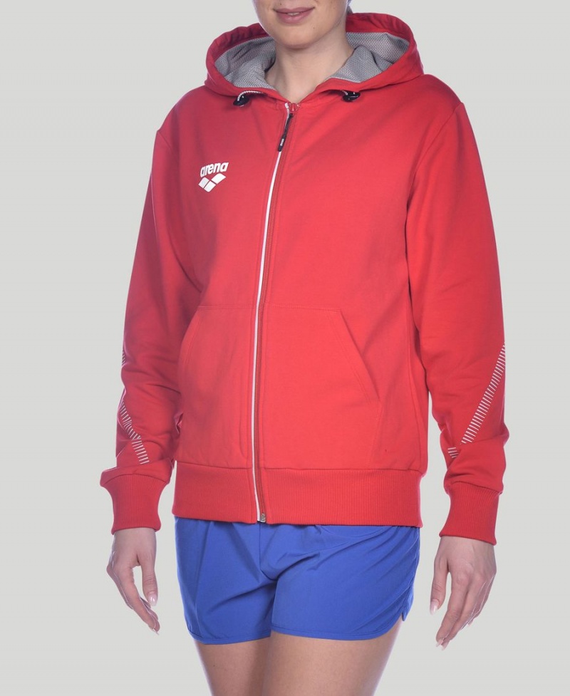 Rouge Veste Arena Team Line Encapuchonné - GBV-6314877