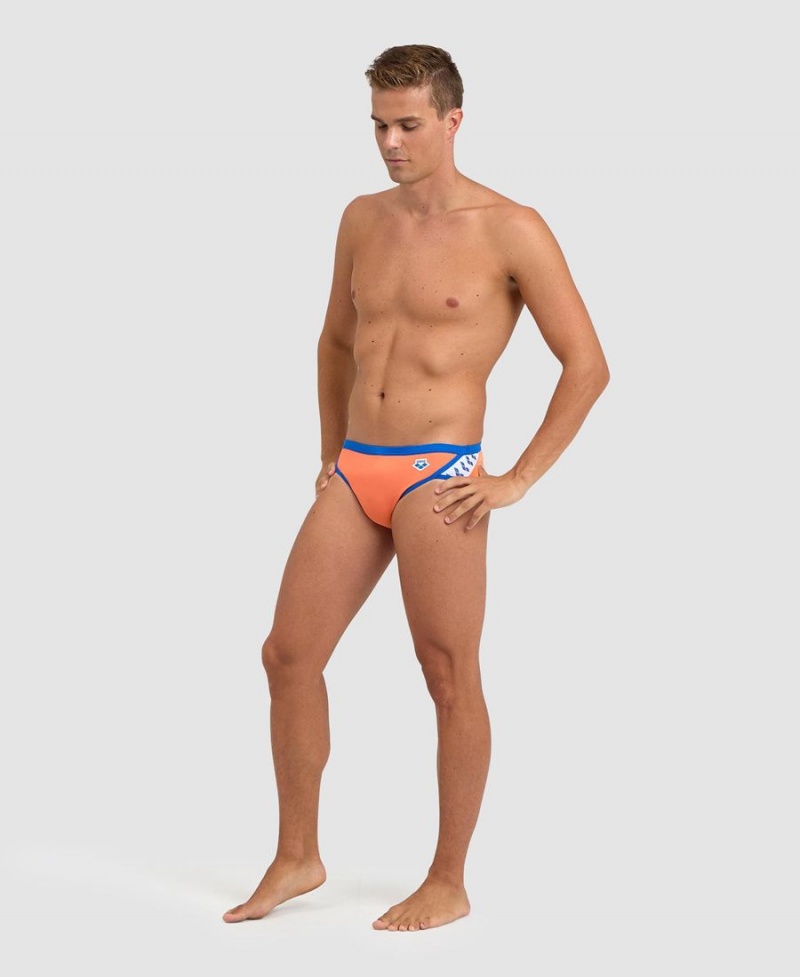 Orange Bleu Slip de Bain Arena Icons - FMK-1642516