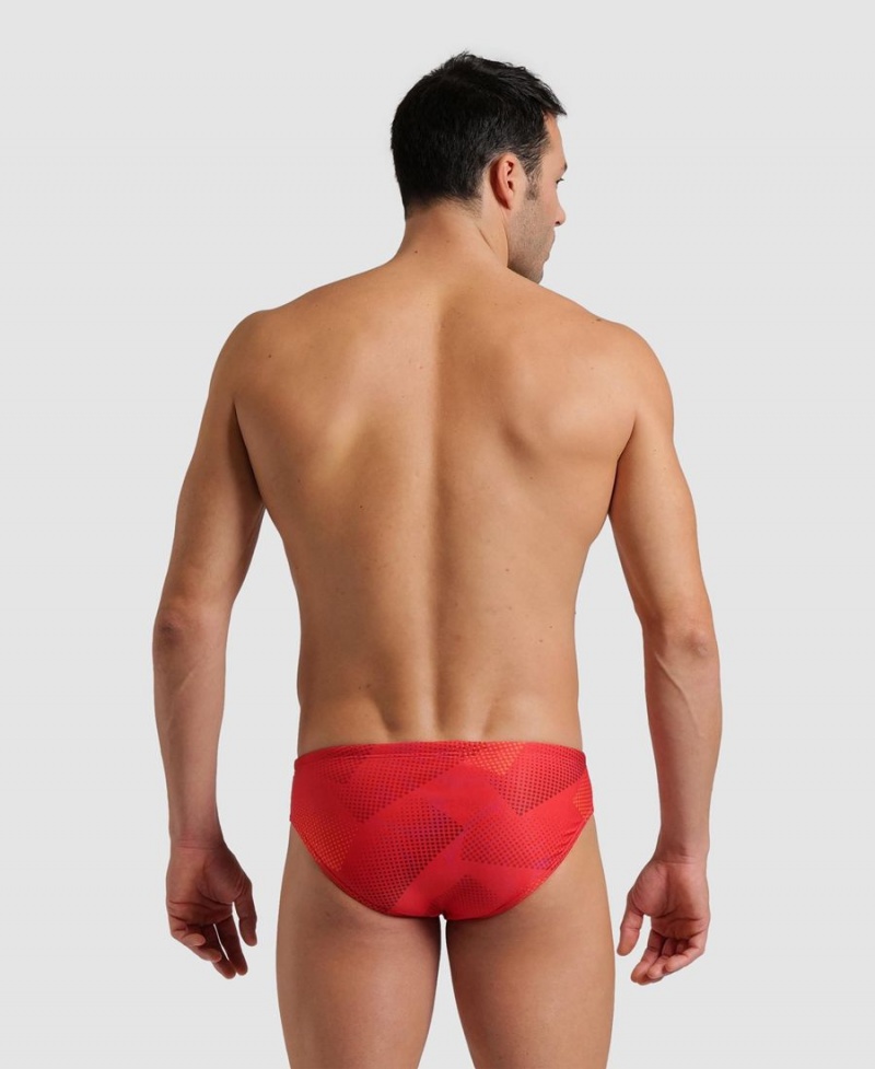 Rouge Slip de Bain Arena Halftone - ELZ-8346106