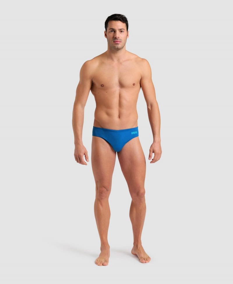 Bleu Slip de Bain Arena Team Solid - YOY-2145385