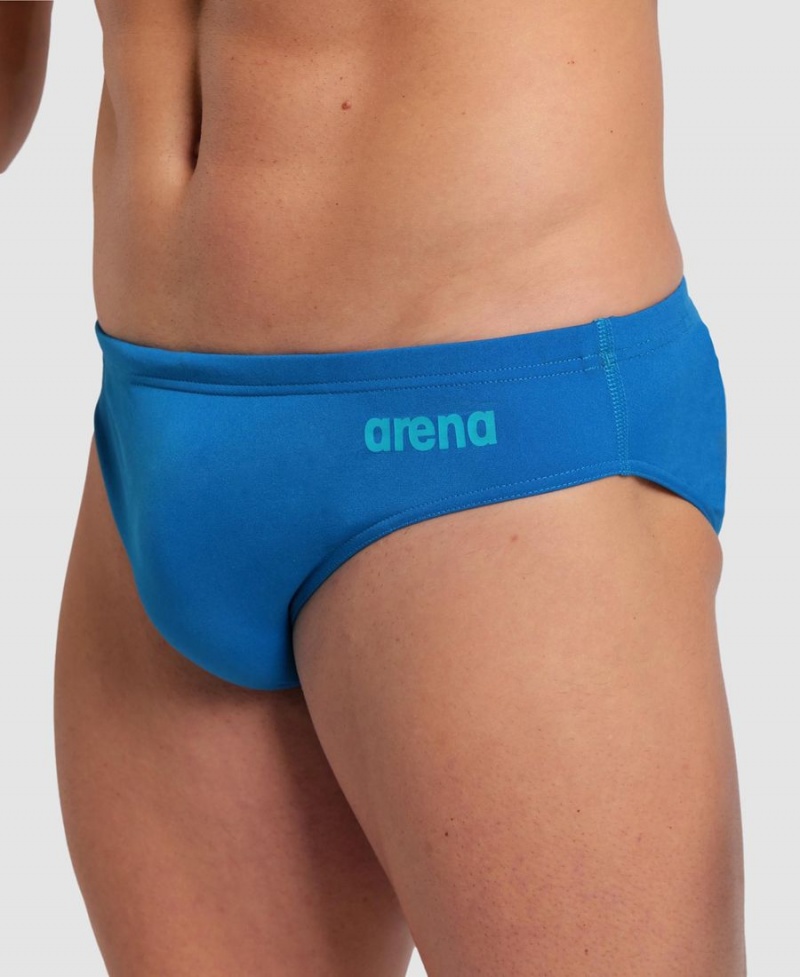 Bleu Slip de Bain Arena Team Solid - YOY-2145385