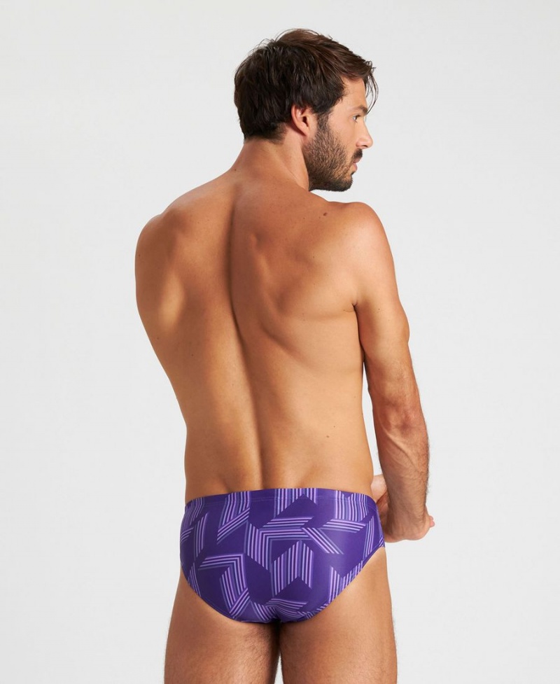 Violette Multicolore Slip de Bain Arena Puzzled - JBU-9789908