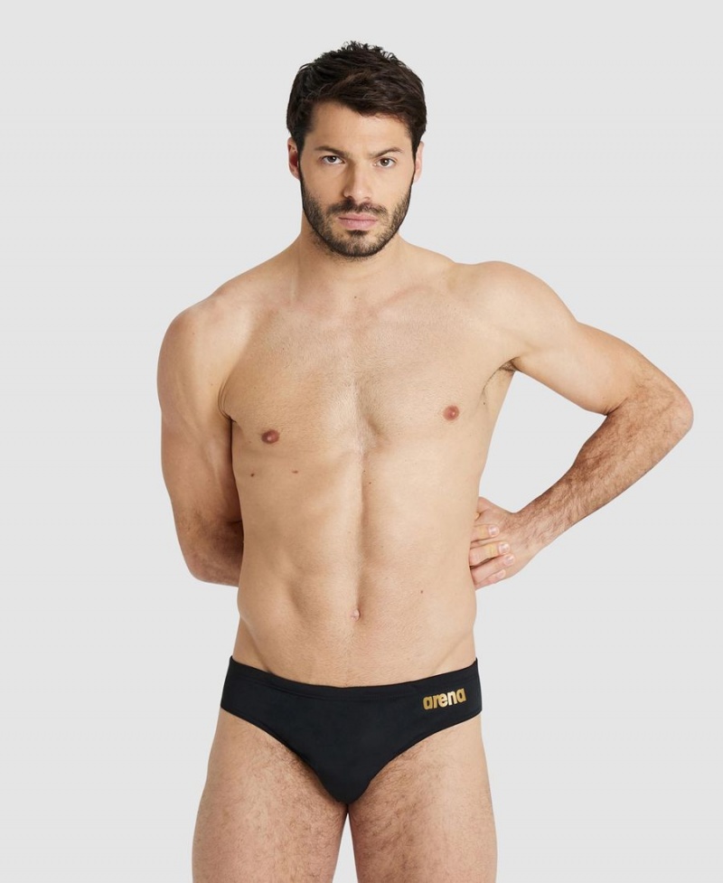 Noir Doré Slip de Bain Arena Team Solid - EOK-7515988