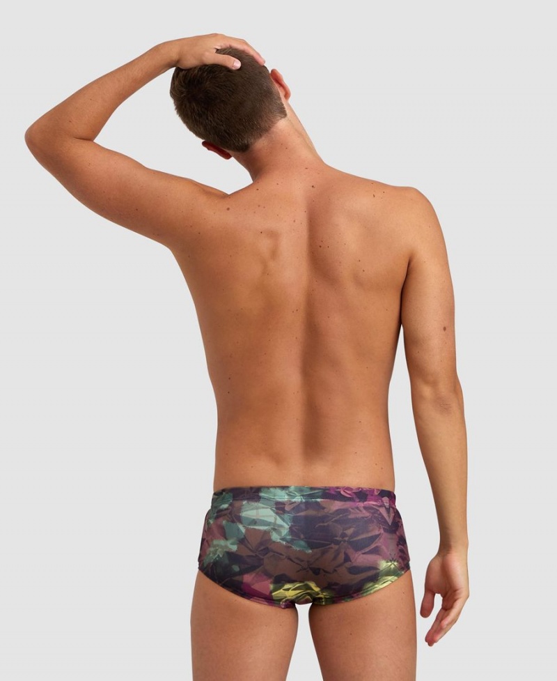 Rouge Multicolore Slip de Bain Arena Hero Camo Low Taille - VDF-8909600