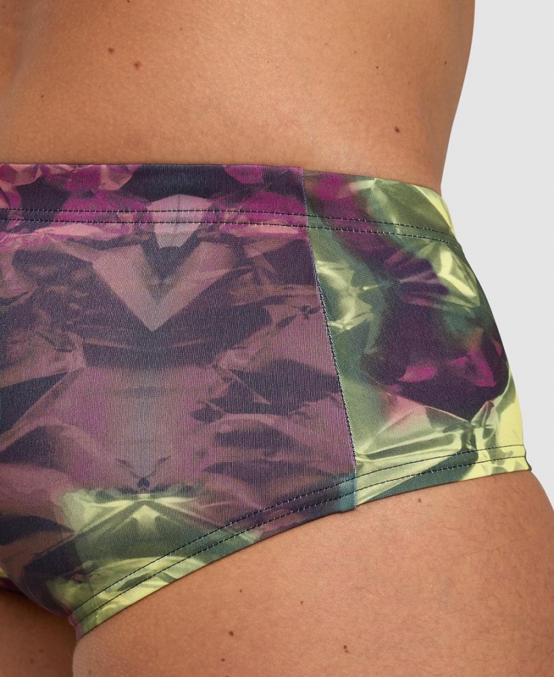 Rouge Multicolore Slip de Bain Arena Hero Camo Low Taille - VDF-8909600