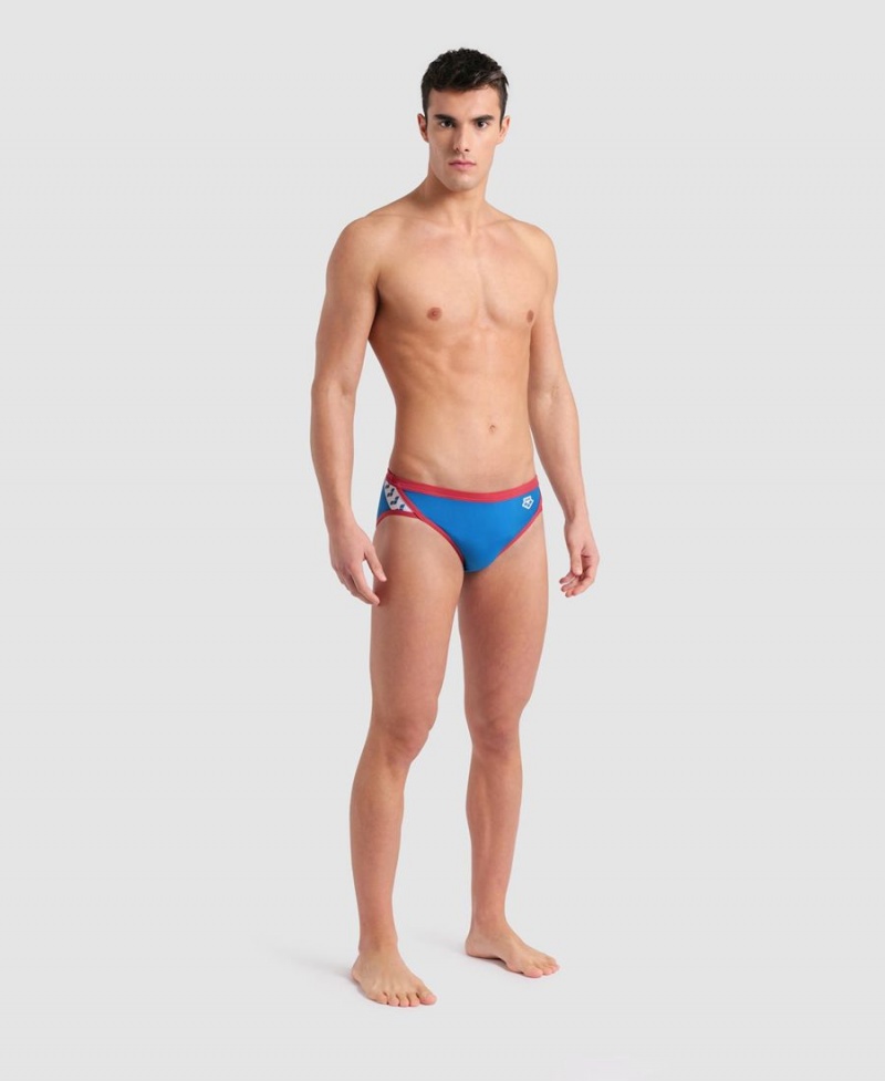 Bleu Rouge Slip de Bain Arena Icons - NBX-4752571