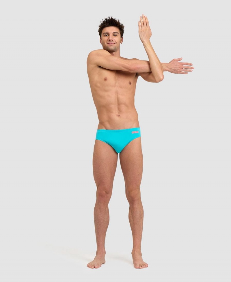 Turquoise Slip de Bain Arena Team Solid - AYM-4765495