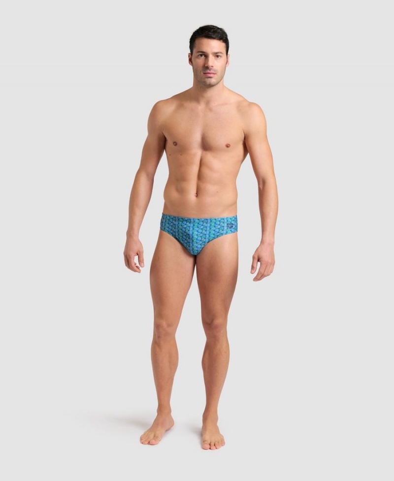 Turquoise Multicolore Slip de Bain Arena Starfish - QMI-0247360