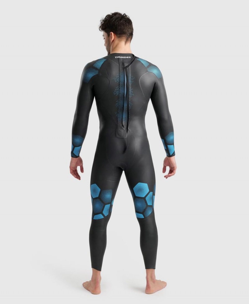 Noir Bleu Combinaison Natation Arena Thunder - IEK-6060191