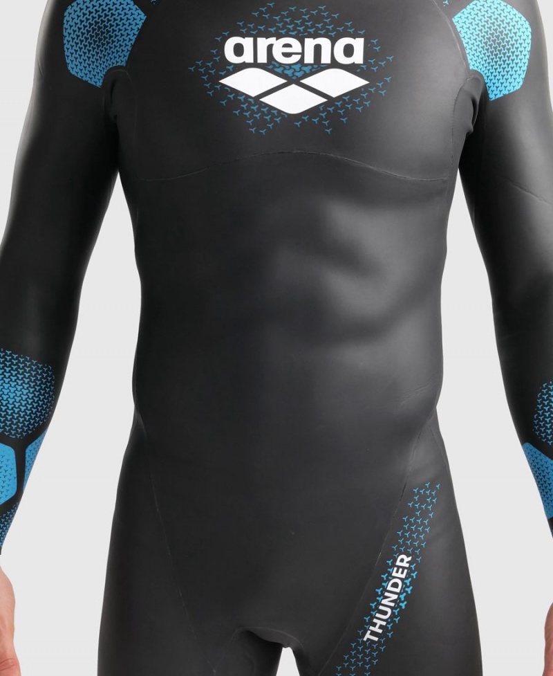 Noir Bleu Combinaison Natation Arena Thunder - IEK-6060191