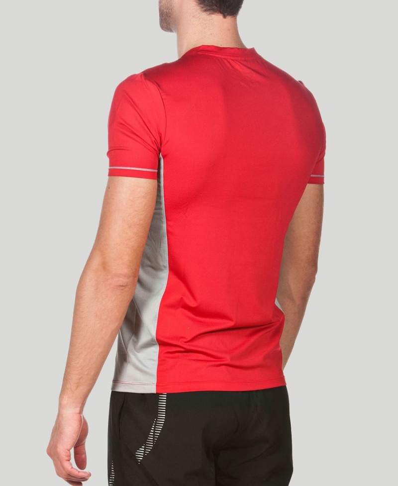 Rouge T-Shirt Arena Team Line Tech Corta Sleeve - TPX-9879973