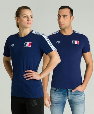 Bleu Marine T-Shirt Arena Team Nations - XFL-5844731