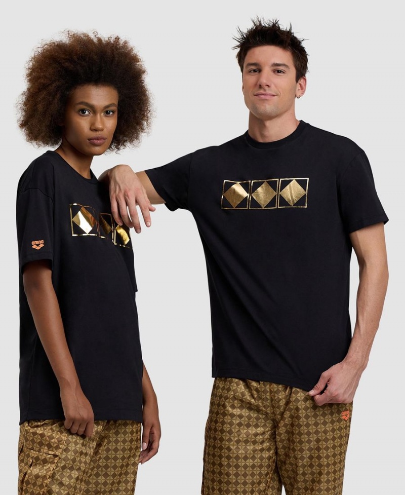 Noir T-Shirt Arena 50th Anniversary Gold - HMS-7290254