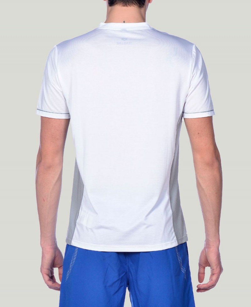 Blanche T-Shirt Arena Team Line Tech Corta Sleeve - SLM-6779330