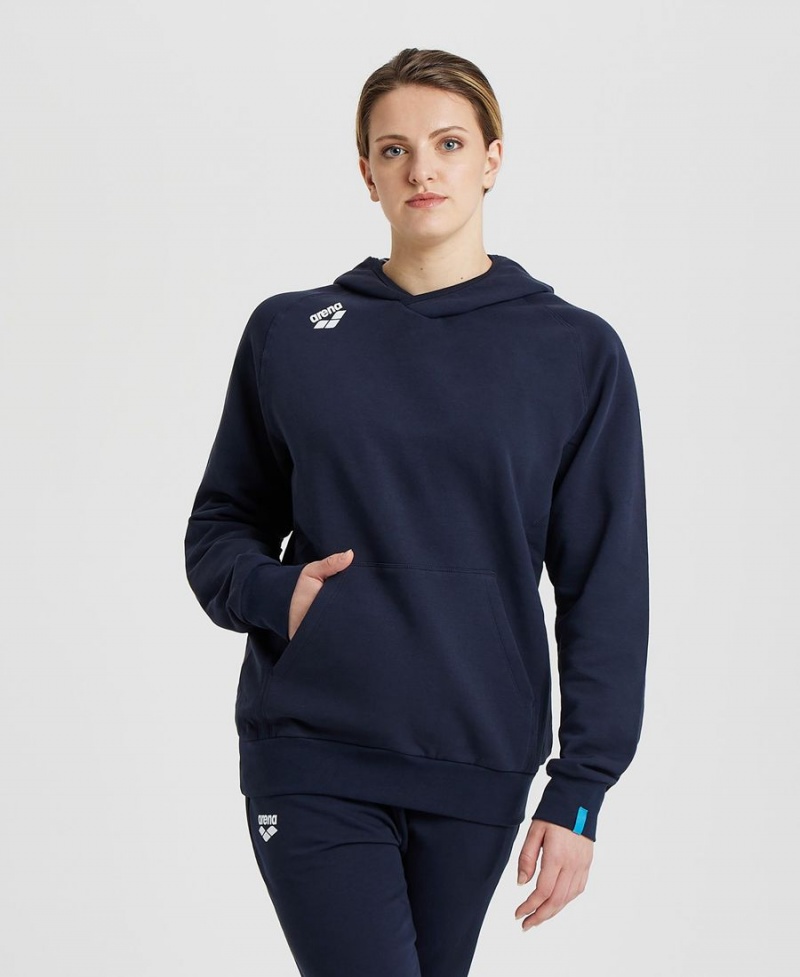 Bleu Marine Sweatshirt Arena Team Encapuchonné Panel - MYN-3916714