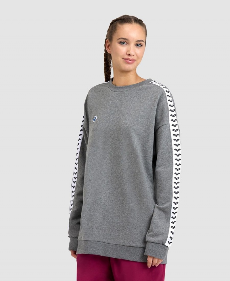 Grise Blanche Sweatshirt Arena Oversized Team - HOW-4286496