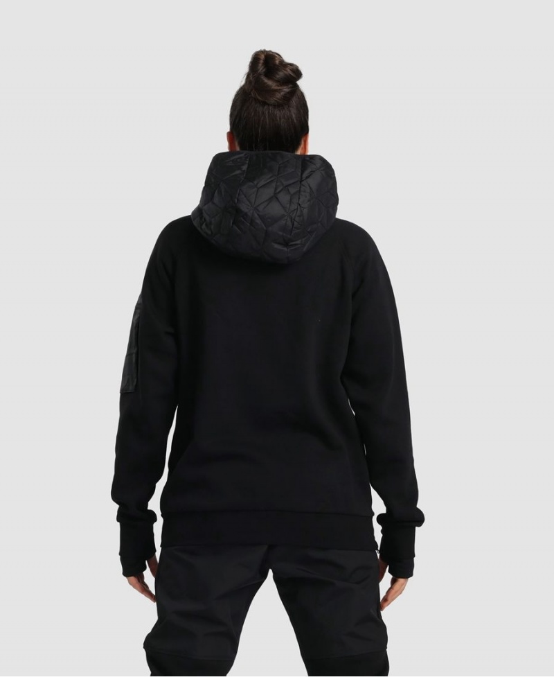 Noir Sweatshirt Arena Encapuchonné Tech - QAT-4267128