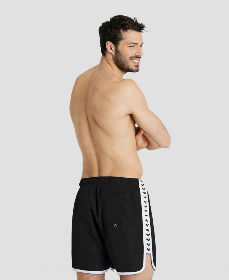 Noir Blanche Short Arena Icons Team Stripe - BZP-7328125