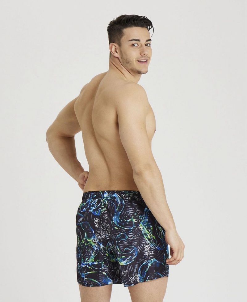 Noir Multicolore Short Arena Allover Beach - PEJ-3523232