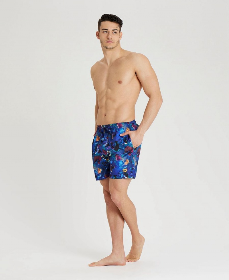 Noir Multicolore Short Arena Allover Print Beach - IGY-5260161