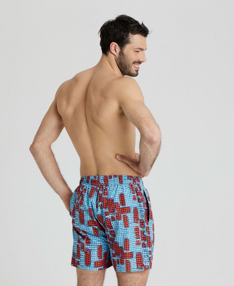 Rouge Multicolore Short Arena Allover Print Beach - WCB-4176082