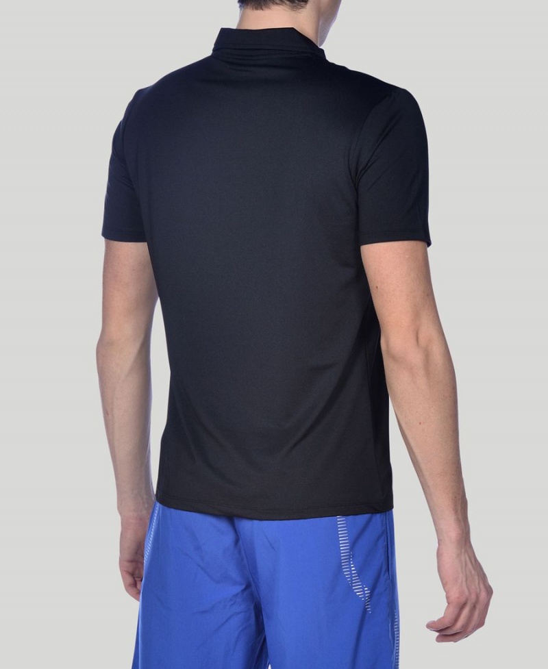 Noir Polo Arena Team Line Tech Corta Sleeve - OSS-7093491