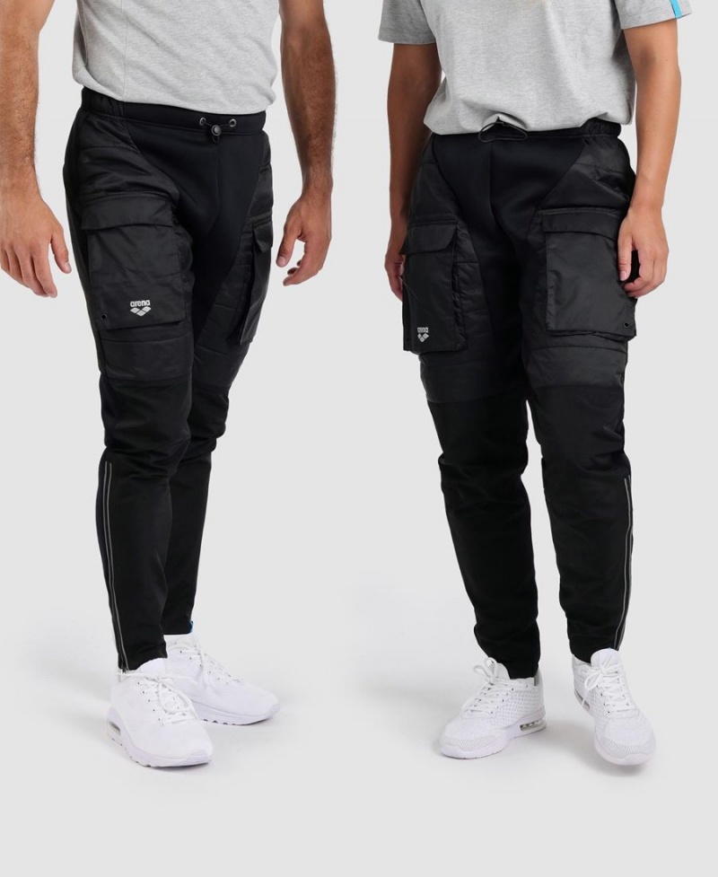 Noir Pantalon Arena Team Half-Matelassé - ZIF-6261011