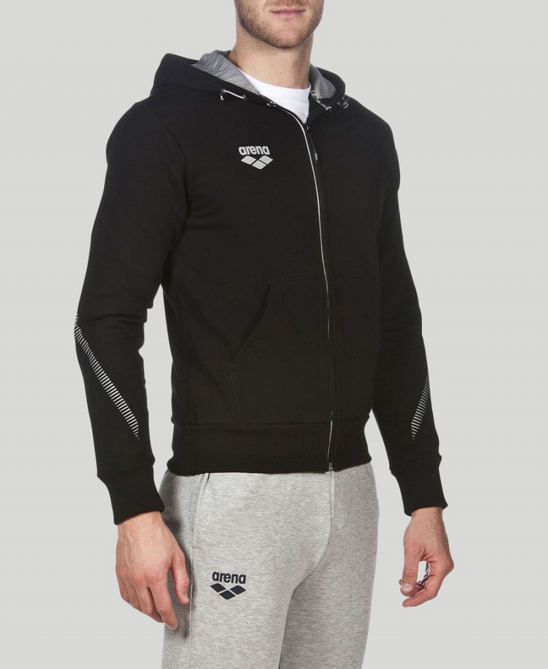 Noir Veste Arena Team Line Encapuchonné - IFJ-5870249