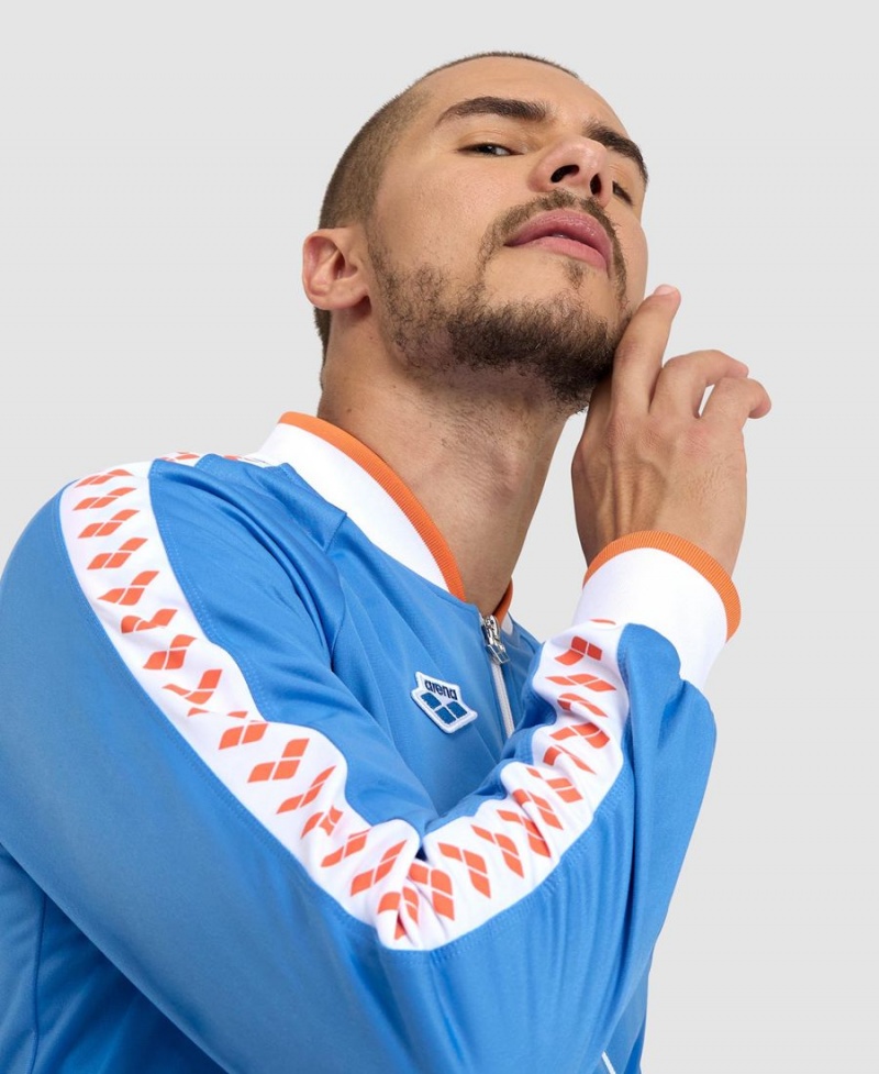 Bleu Blanche Orange Veste Arena Relax IV Team Full-Zip - HJN-6883636