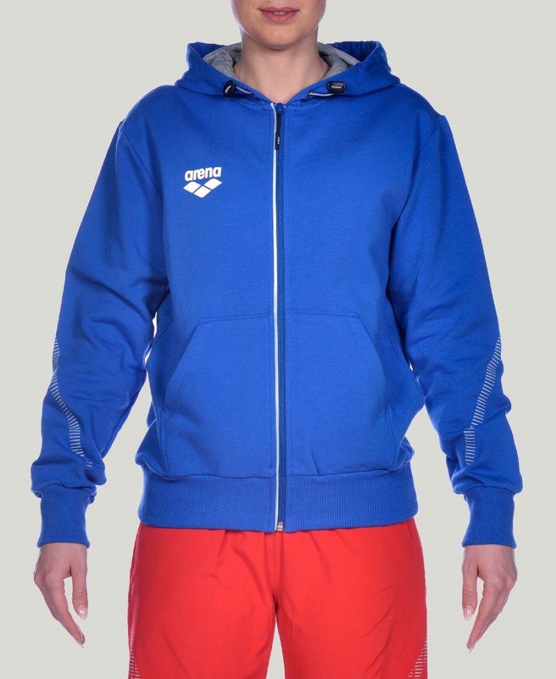 Bleu Veste Arena Team Line Encapuchonné - UMR-0992186