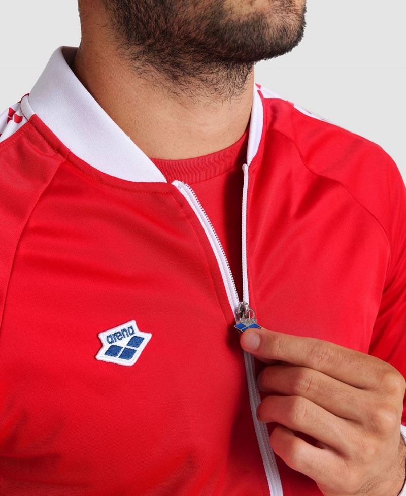 Rouge Blanche Veste Arena Relax IV Team Full-Zip - MPS-1877847