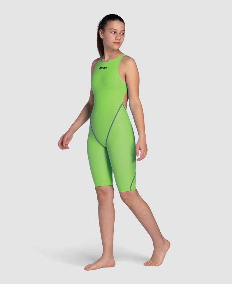 Vert Combinaison Natation Arena Powerskin ST Next Limited Edition Open Back Jr - CXS-3867958