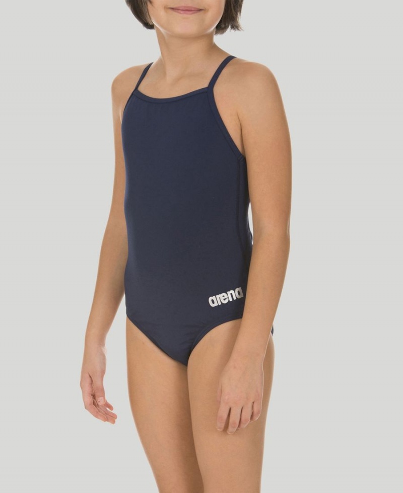 Bleu Marine Maillot de Bain Arena Master Youth Light Drop Back - VGI-8463163