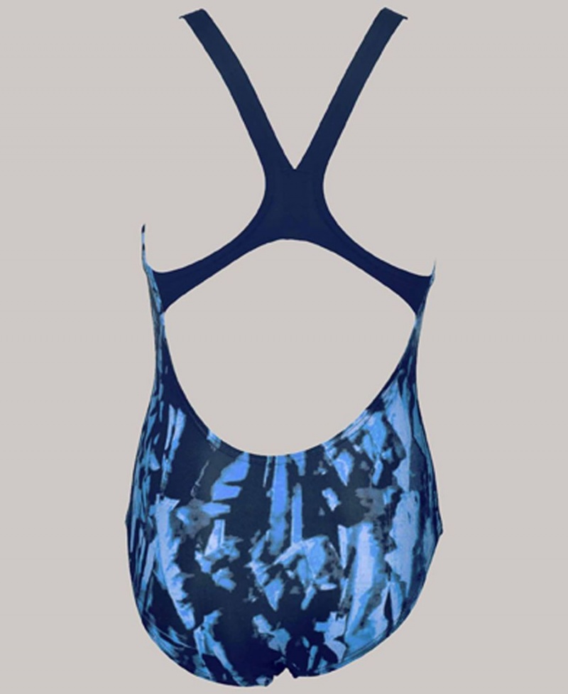 Bleu Maillot de Bain Arena Painted Youth Swim Pro Back - JJB-8106557