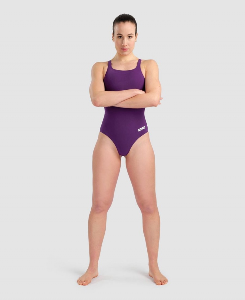 Violette Maillot de Bain Arena Team Swim Pro Solid - EKC-9007476