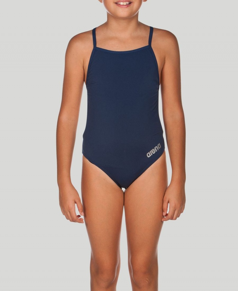 Bleu Marine Maillot de Bain Arena Mast Youth Light Tech Back - KHA-6212485