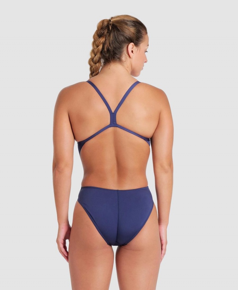 Bleu Marine Maillot de Bain Arena Team Challenge Back - XUP-2390010