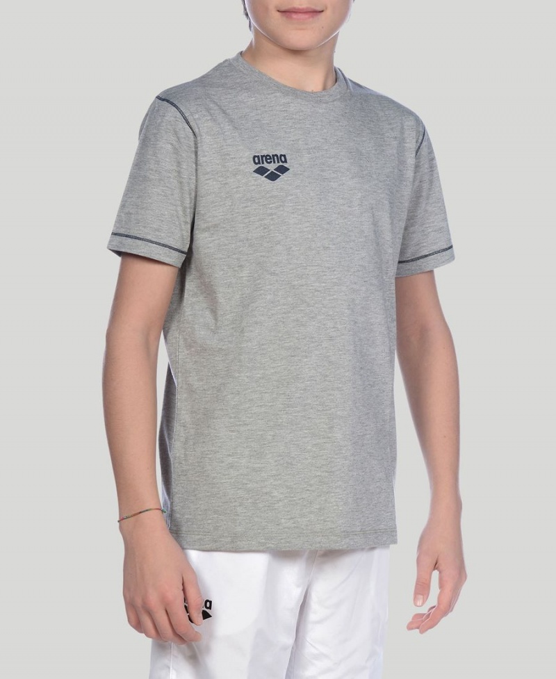 Grise T-Shirt Arena Youth Team Line Corta Sleeve - WLW-3942111