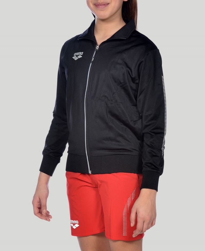 Noir Veste Arena Youth Team Line Tricoté Poly - EYV-5092384