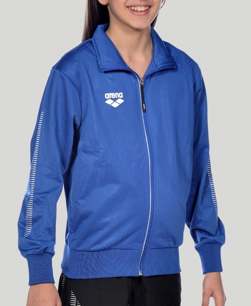 Bleu Veste Arena Youth Team Line Tricoté Poly - WNH-4496929