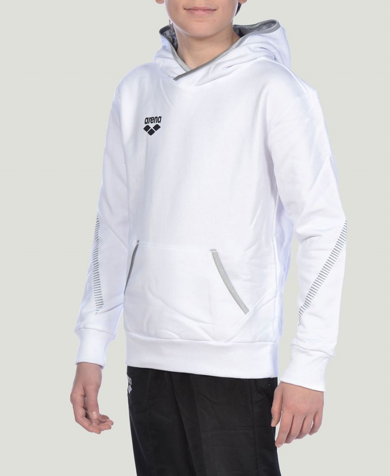 Blanche Sweat a Capuche Arena Youth Team Line Long Sleeve - QPZ-7514176